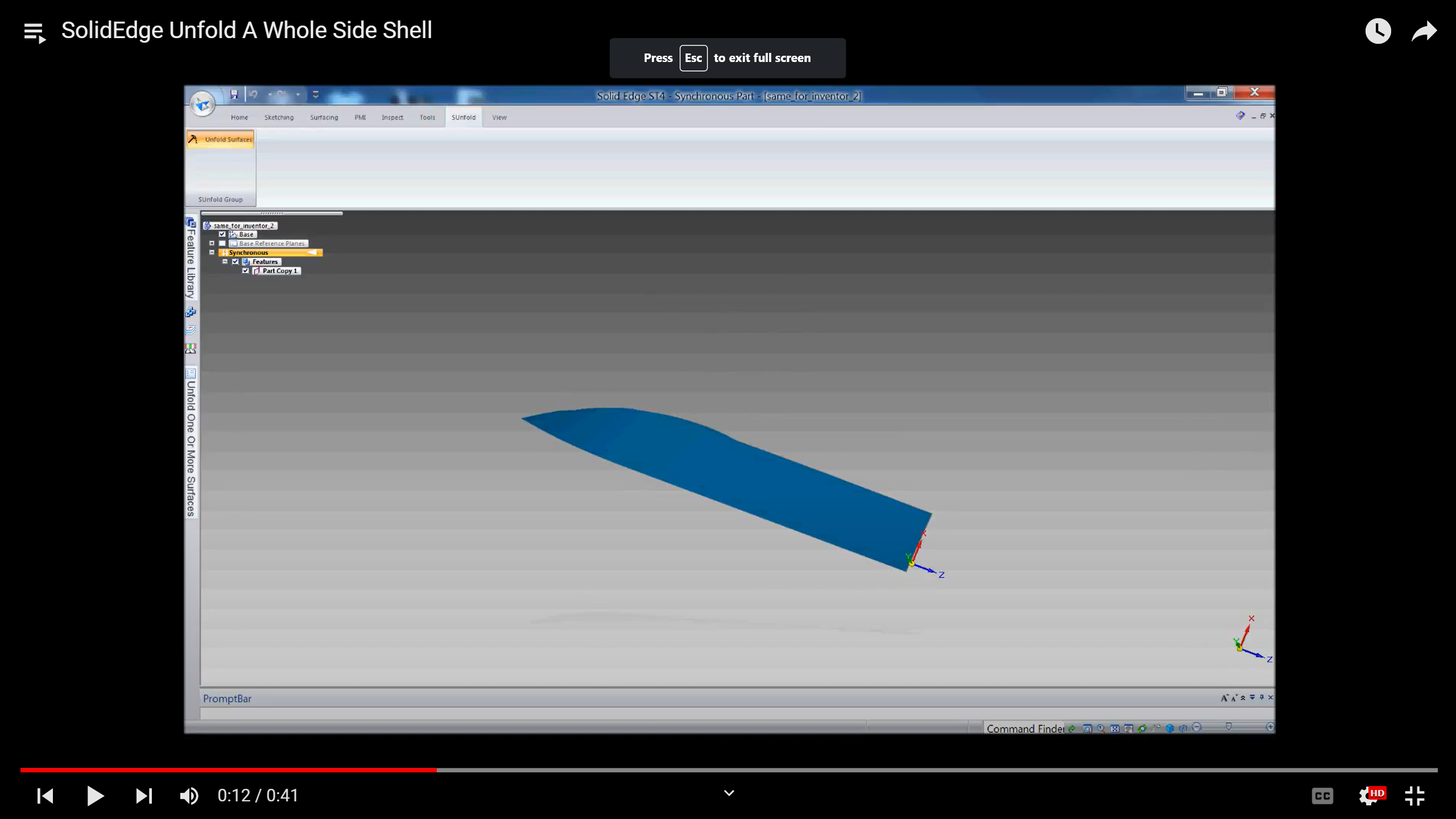 SmartUnfold For SolidEdge